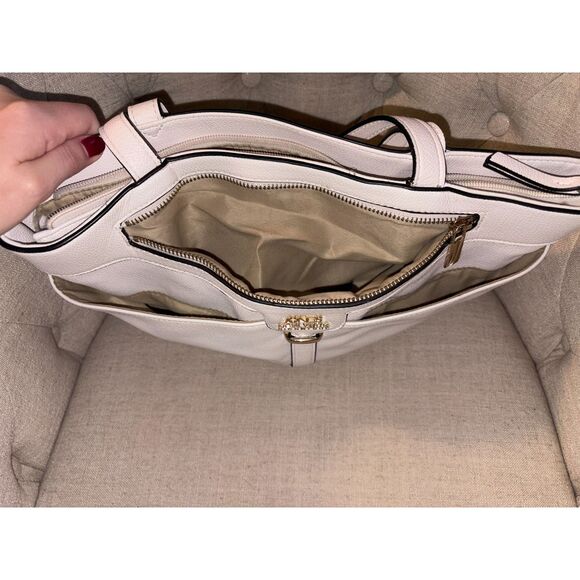 JONES NEW YORK White Purse with pockets - Picture 5 of 5